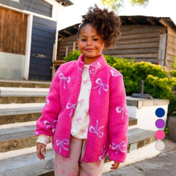 마틸다엔와이 아동용 양면 털 플리스 점퍼