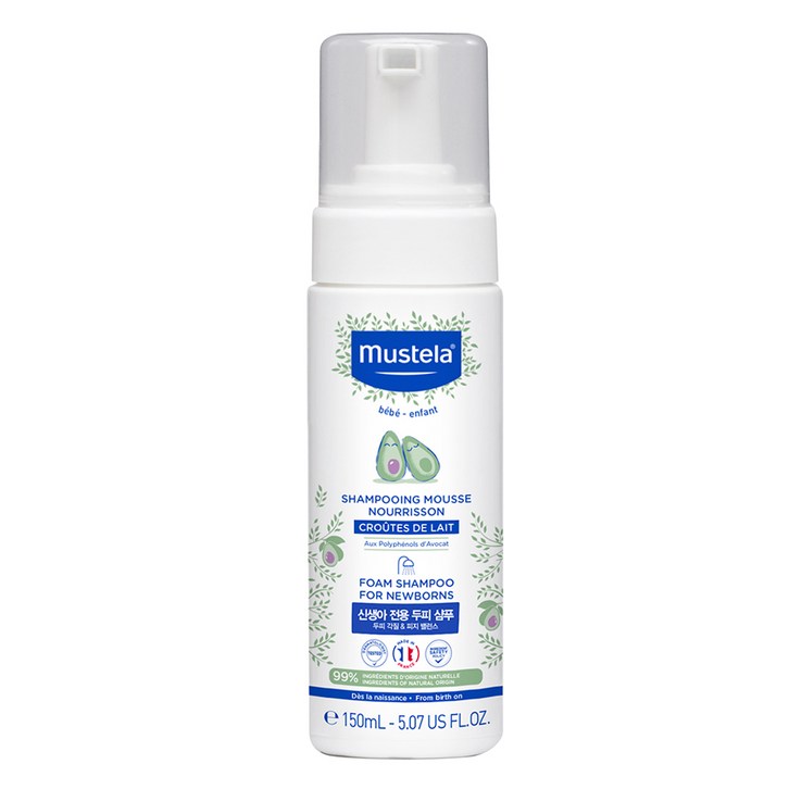 무스텔라 폼 포 뉴 본 유아샴푸, 150ml, 1개 무스텔라 폼 포 뉴 본 유아샴푸, 150ml, 1개