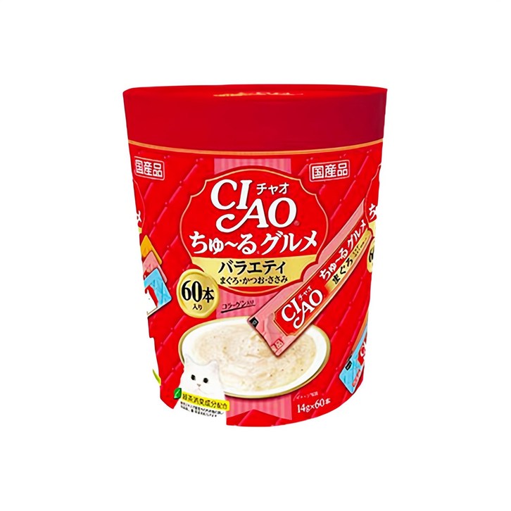 챠오츄르 구루메 버라이어티 고양이 간식 60p