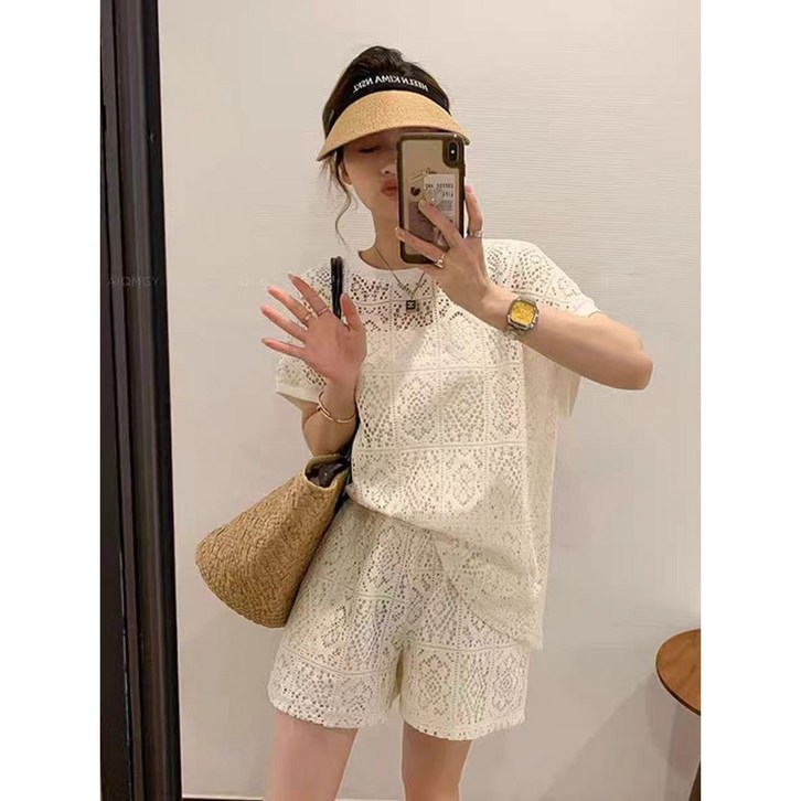 STYLE DR 여성 실내복 루즈핏 반팔 트레이닝복세트