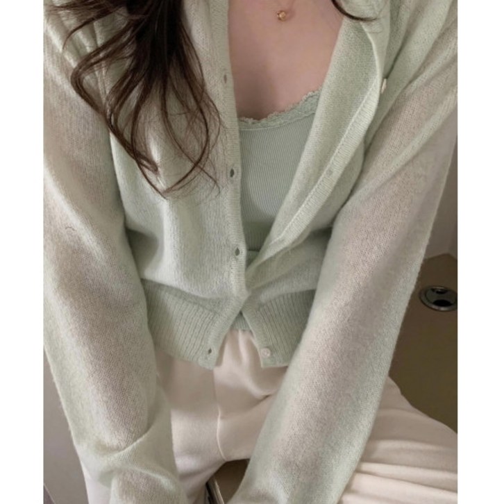 프리티영띵 pyt 베이비 알파카 가디건 4color