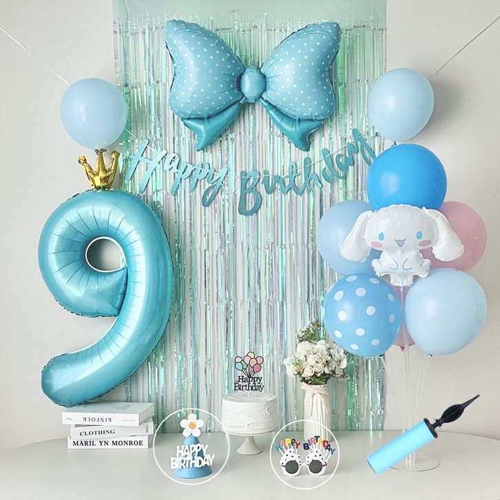 연지마켓 시나모롤 산리오 생일풍선 파티세트 연지마켓 시나모롤 산리오 생일풍선 파티세트