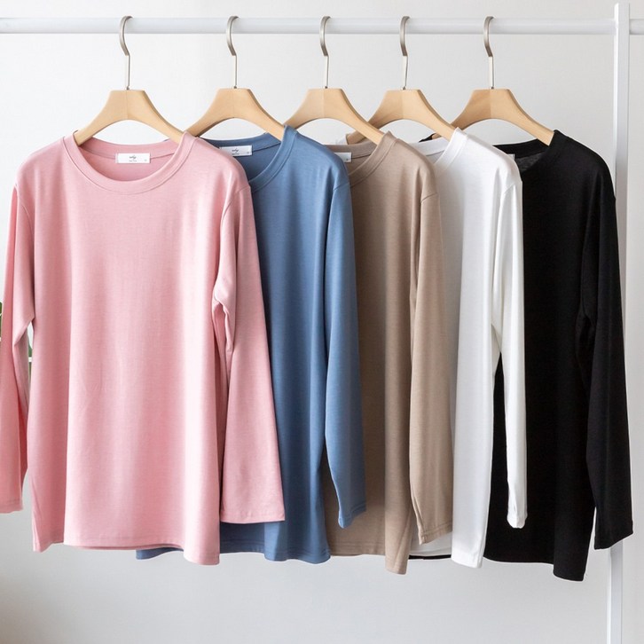 코코세븐 11 자체제작 기획 루즈핏 라운드 긴팔티셔츠 L XL