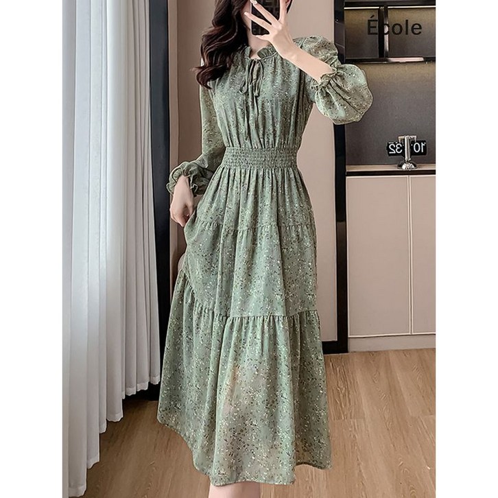 에꼴드파리 포이즌 쉬폰 원피스 F42WOB005Z