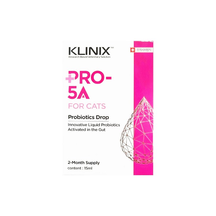 프로파이브에이 [정품] KLINIX PRO-5A 클리닉스 프로파이브에이 리뉴얼 버전 (수의사 추천 강아지 고양이 액상형 유산균)/스포이드 포함