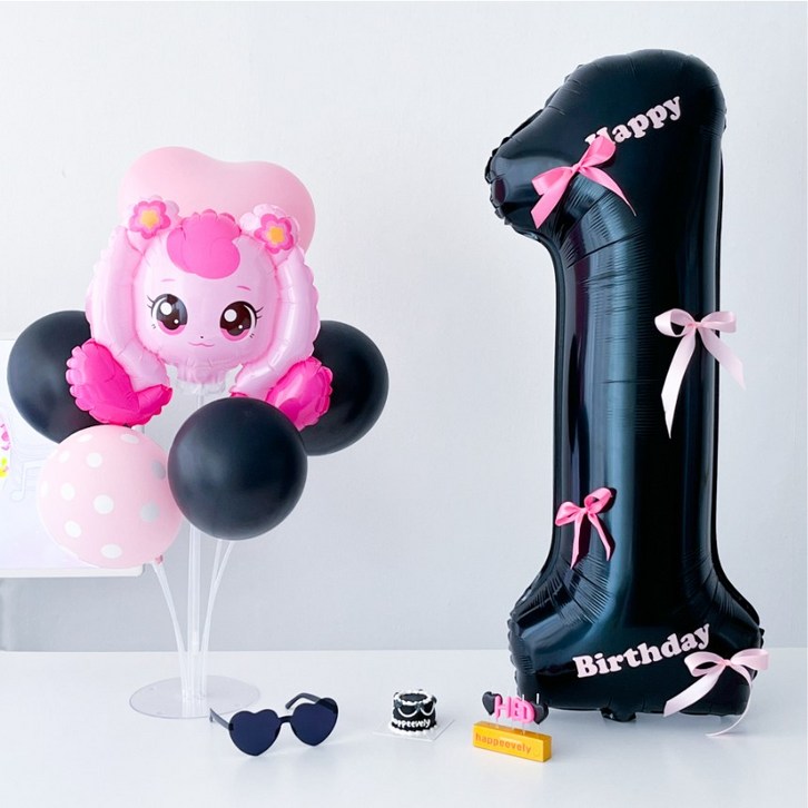 하피블리 티니핑 풍선 리본 숫자 풍선 산리오 생일 파티 용품 세트, 1개, 하츄핑리본숫자세트 하피블리 티니핑 풍선 리본 숫자 풍선 산리오 생일 파티 용품 세트, 1개, 하츄핑리본숫자세트
