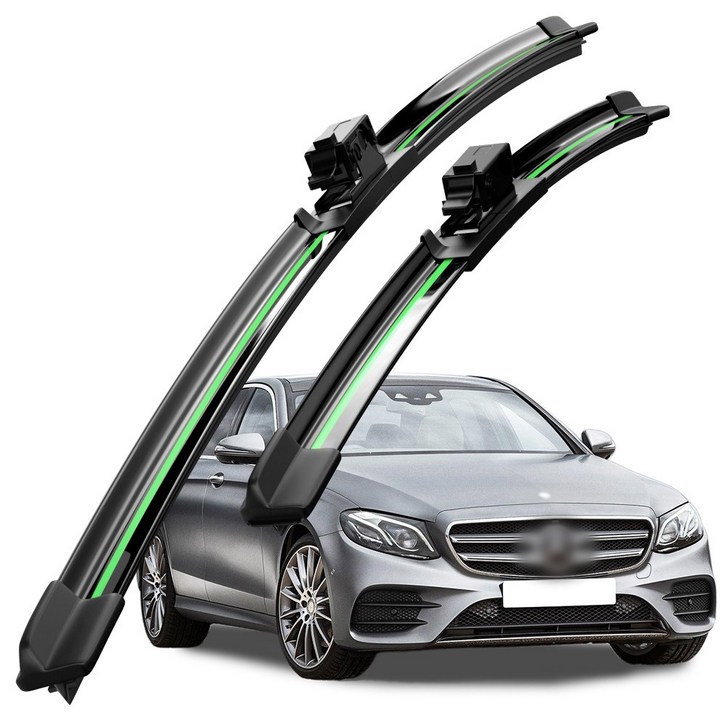 호환 벤츠 E클래스W213 20162023 와이퍼 초발수 저소음 자국 없음 전면 와이퍼 블레이드 2종 세트, E클래스W213 20162023