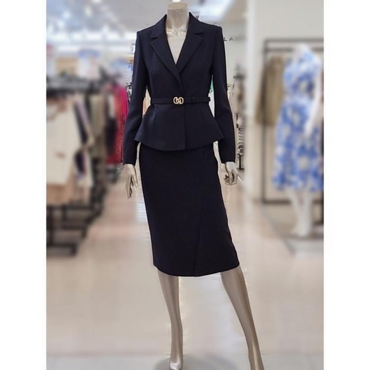 백화점 미니멈 원버튼 패플럼 스커트정장 세트 AGMYCGWJS8010A 39114719 207652