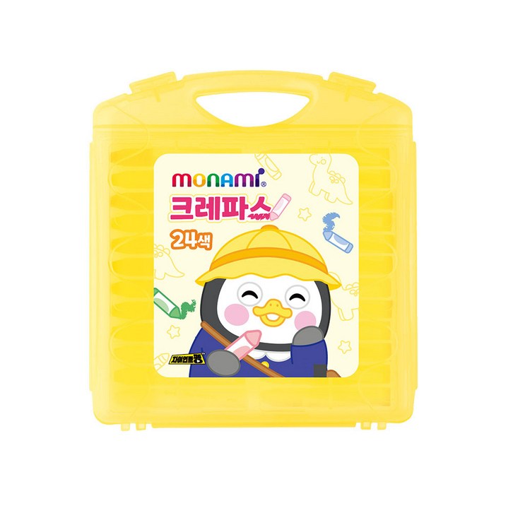 모나미 펭수 크레파스 세트, 24색, 1세트