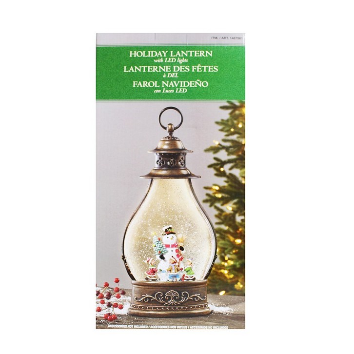 코스트코 크리스마스 장식 LED 가 있는 랜턴 (선택가능), 눈사람 - 쇼핑뉴스