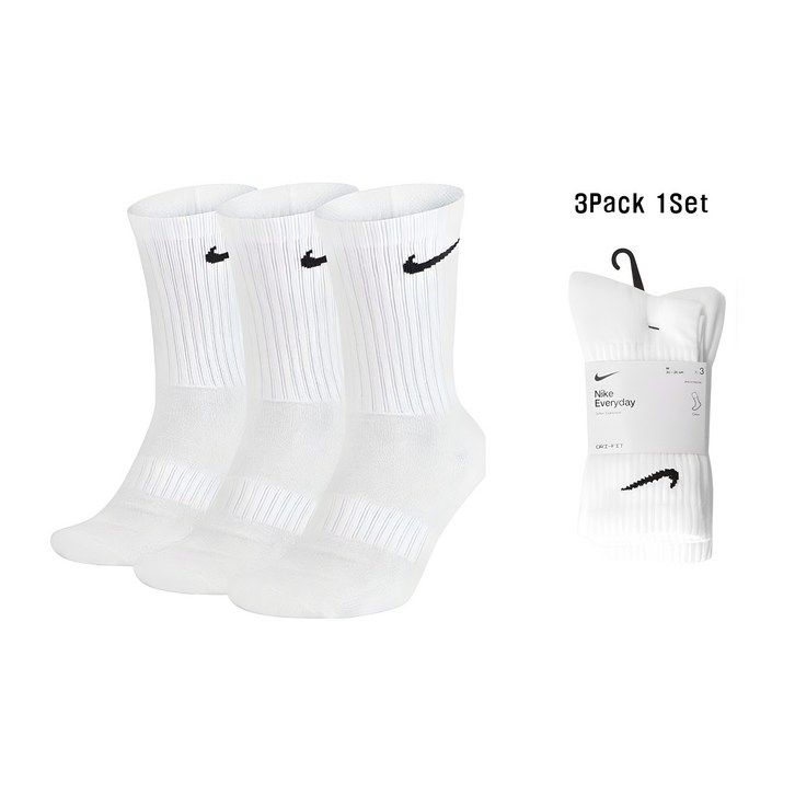 무료반품나이키 에브리데이 쿠션 트레이닝 크루 장목 양말 3켤레 1세트, XL 2729 무료반품나이키 에브리데이 쿠션 트레이닝 크루 장목 양말 3켤레 1세트, XL 2729