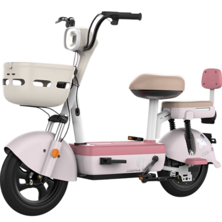 볼트란 전동 스쿠터 전기 오토바이 출퇴근 바이크 성인용 자토바이, 벚꽃 핑크