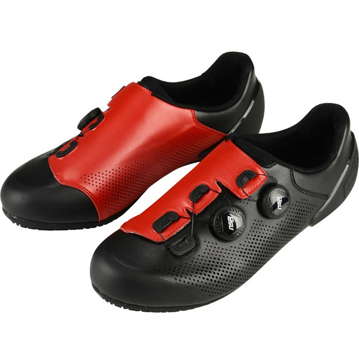 NSR 평페달 신발 IRON11, 255, 블랙  레드