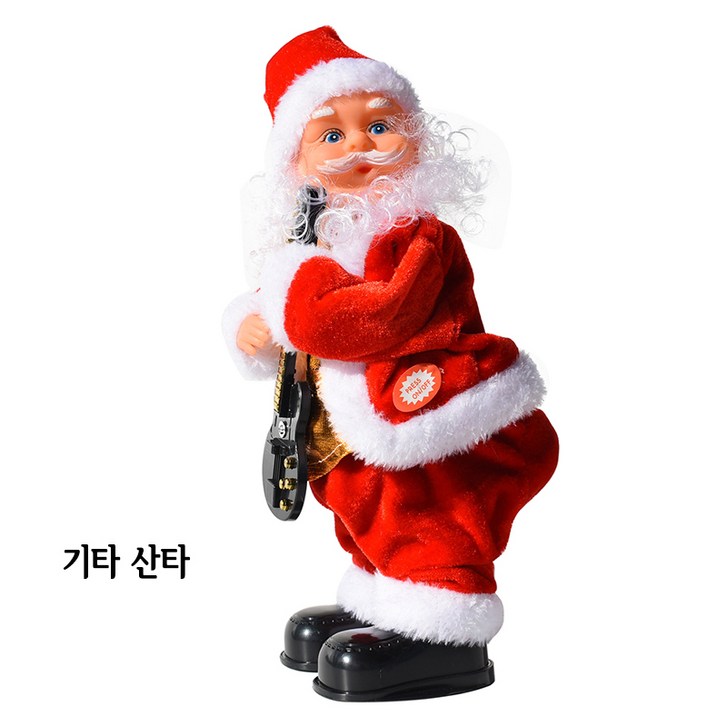 sam seven 크리스마스장식 썰매 타는 산타 소품 산타인형 4종