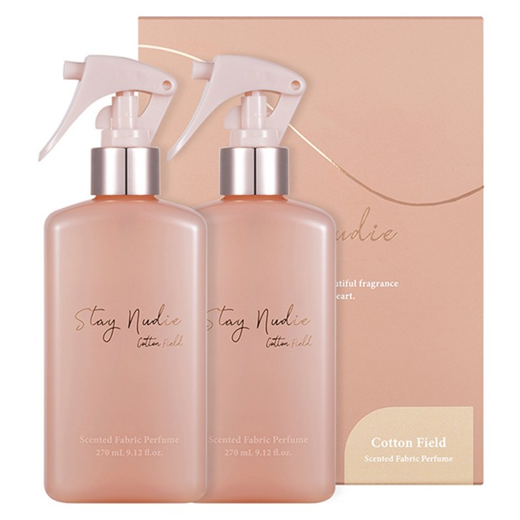 바디홀릭 스테이누디 센티드 대용량 섬유향수, Cotton Field, 270ml, 2개