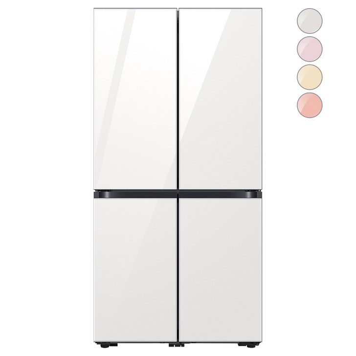색상선택형 삼성전자 비스포크 4도어 프리스탠딩 양문형 냉장고 870L 방문설치