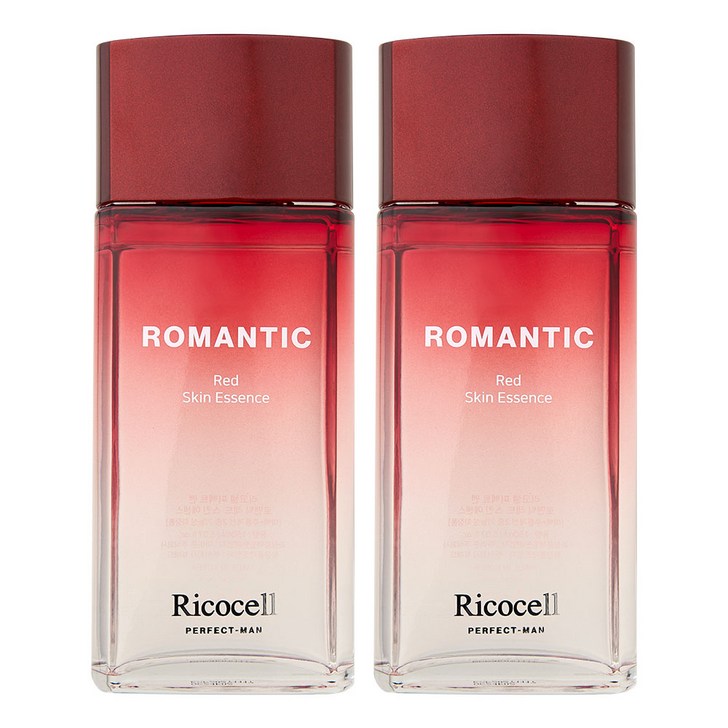 리코셀 퍼펙트맨 로맨틱 레드 스킨 에센스 150ml 미백 주름개선 기능성 대용량, 2개