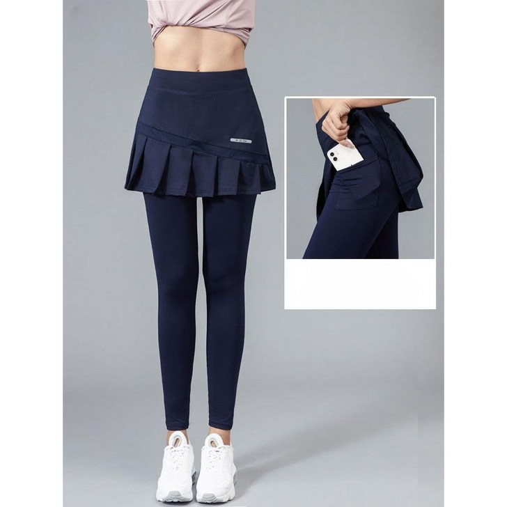 cade konty치마레깅스 테니스 배드민턴 스틱 여성용 러닝 헬스 피트니스 필라테스 요가 바지cade konty