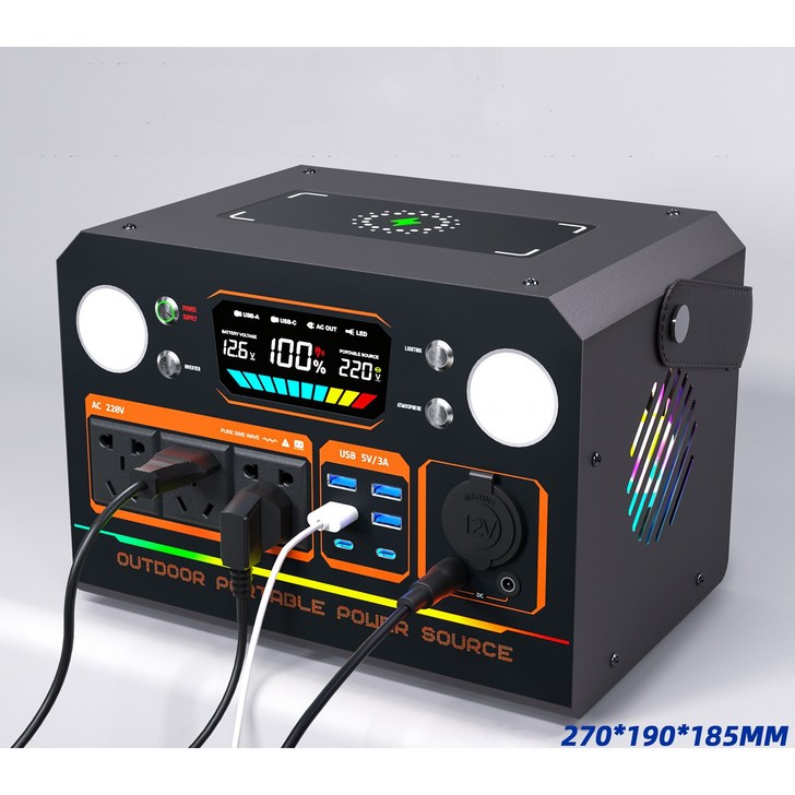 초대용량 파워뱅크 캠핑 배터리 인산철배터리 캠핑 전원 보조 배터리 220V 2000W1800WH