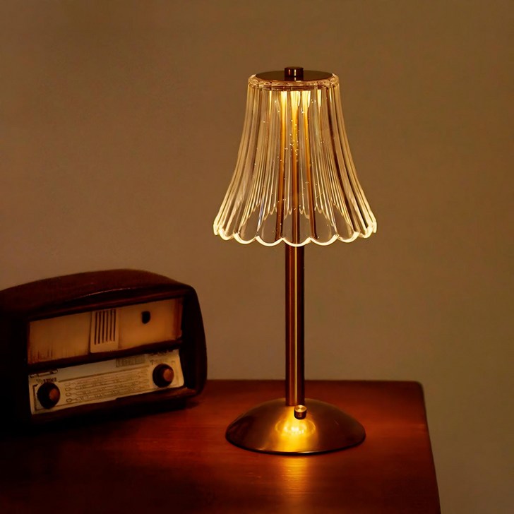 사시한사 감성 단스탠드 무선 터치식 밝기조절 예쁜 무드등 침실 인테리어 집들이 선물