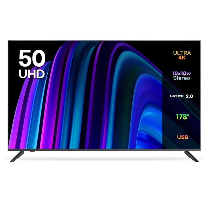 이노스 4K UHD 제로베젤 TV, 125cm50인치, NEW E5000UHD, 스탠드형, 고객직접설치