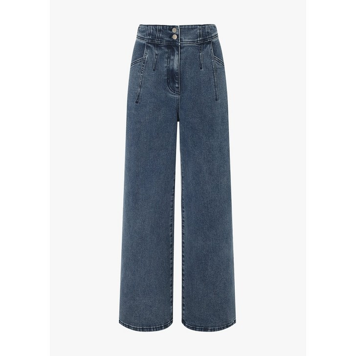 백화점 잇미샤 하이웨이스트 와이드 데님 팬츠 ITP8YDP950 242415