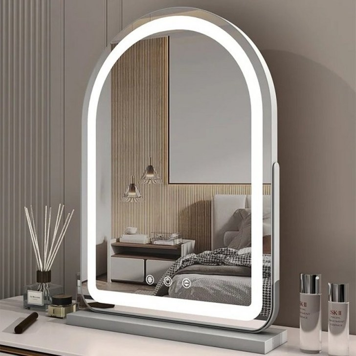 led 화장대 거울 조명 아치형 스마트 라이트 화이트 30X40CM