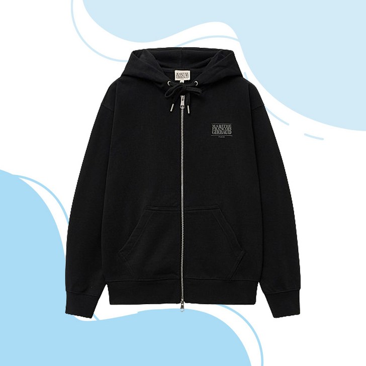 국내정품 마리떼 프랑소와 저버 BIG CLASSIC LOGO HOODIE ZIPUP black 국내정품 마리떼 프랑소와 저버 BIG CLASSIC LOGO HOODIE ZIPUP black