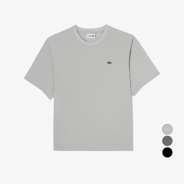 라코스테 남성용 반팔 우븐 스웻셔츠 SH310E55G