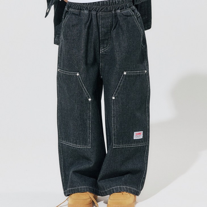 바브키즈 빅포켓데님팬츠