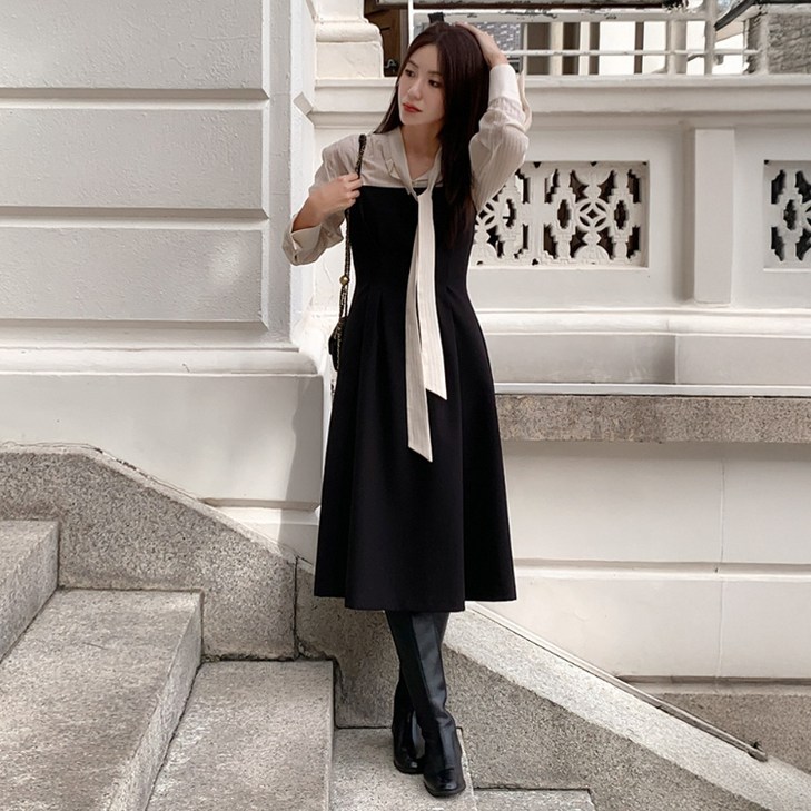 니썸 브이엘뷔스티에 원피스