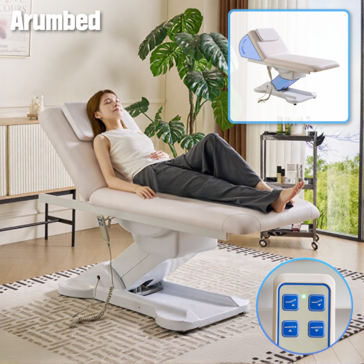 소안베드 전동 미용 베드 반영구 속눈썹 리클라이너 네일샵 침대 각도조절 모션 의자 뷰티샵