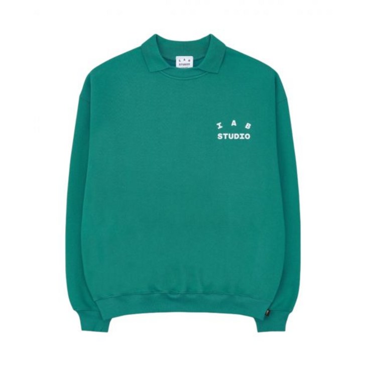 정품아닐시3배보상 아이앱 스튜디오 럭비 스웨트셔츠 민트  IAB Studio Rugby Sweatshirt Mint