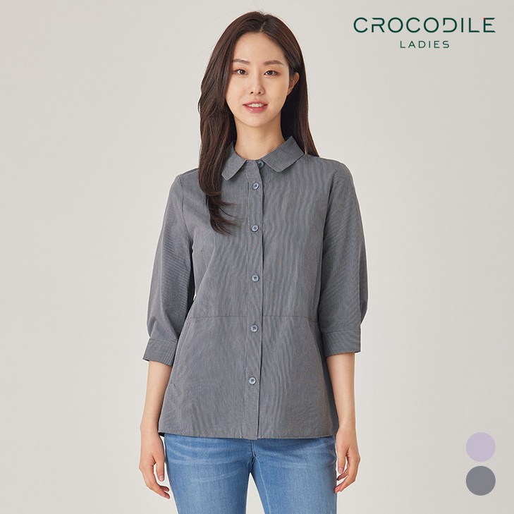 카라넥슬림핏7부셔츠형자켓CLBMJK901