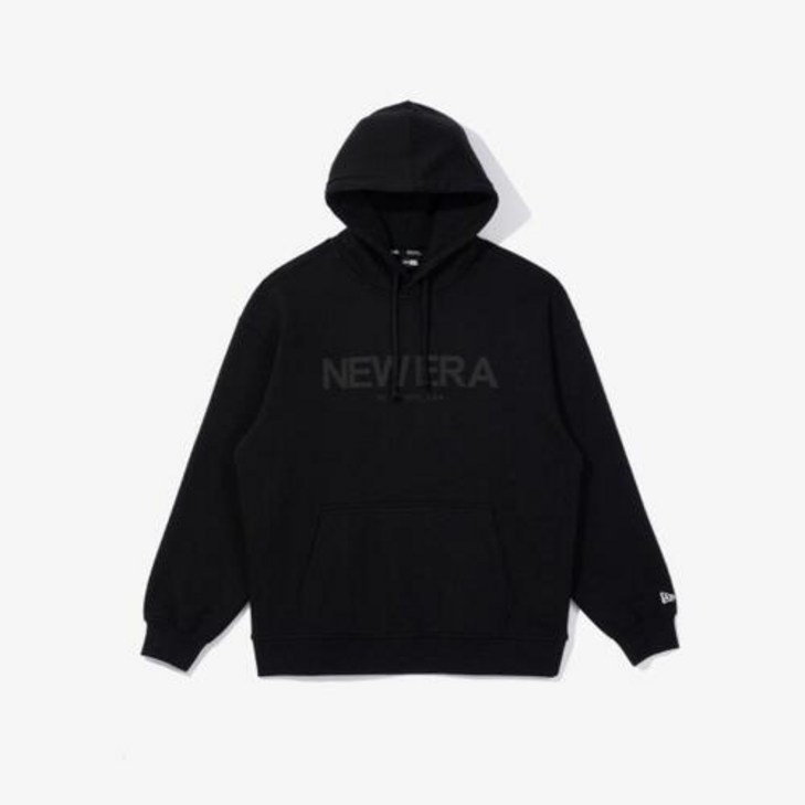 뉴에라 에센셜 릴렉스드 후드 블랙 13781188