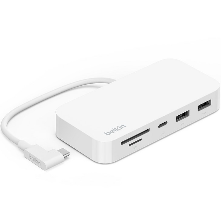 벨킨 6in1 USB C타입 멀티 허브  마운트 INC011bt, 화이트