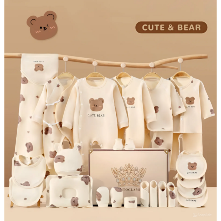 BabyMur 유아용 오가닉 23종 출산 선물세트 1개 선물포장