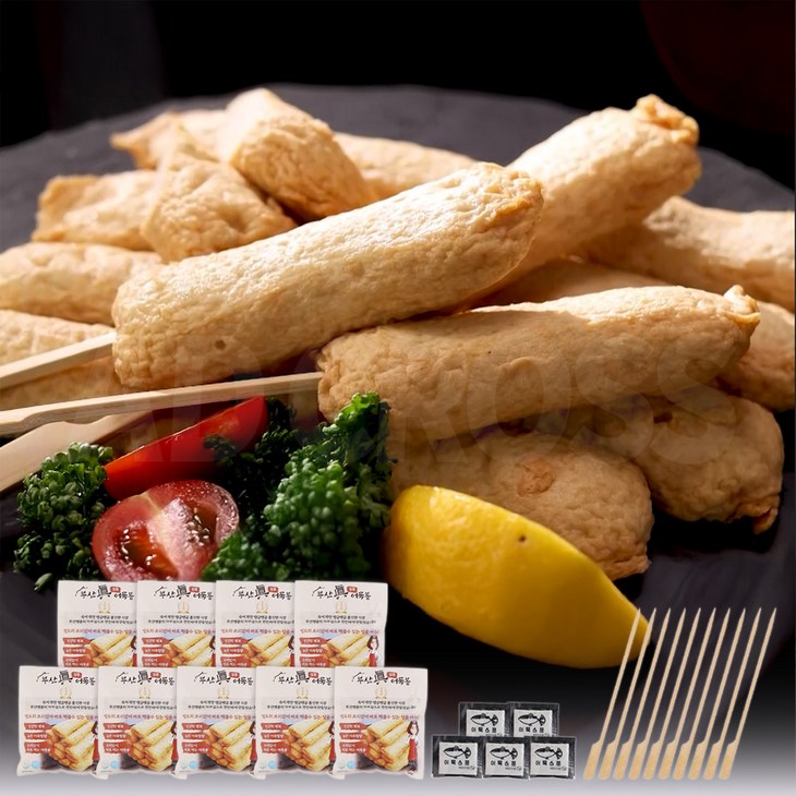 인포벨TV홈쇼핑정품 애드크로스 부산진 일품 어묵봉 순한맛 25p  매운맛 20p  대나무꼬치 10p  국물팩 5p