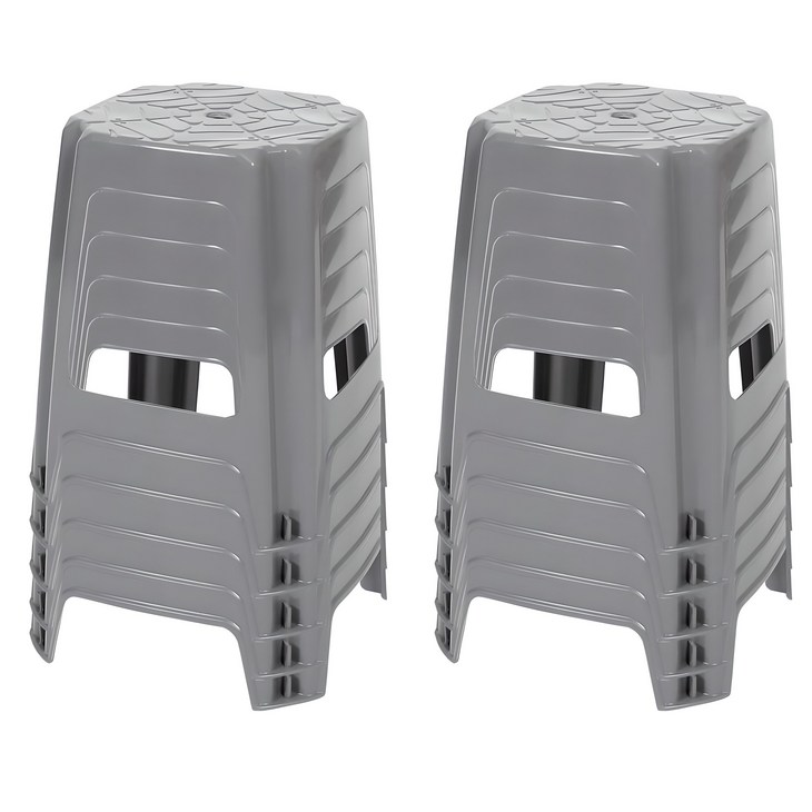 지오리빙 플라스틱 사각의자 10개 간이 야외 포장마차 편의점