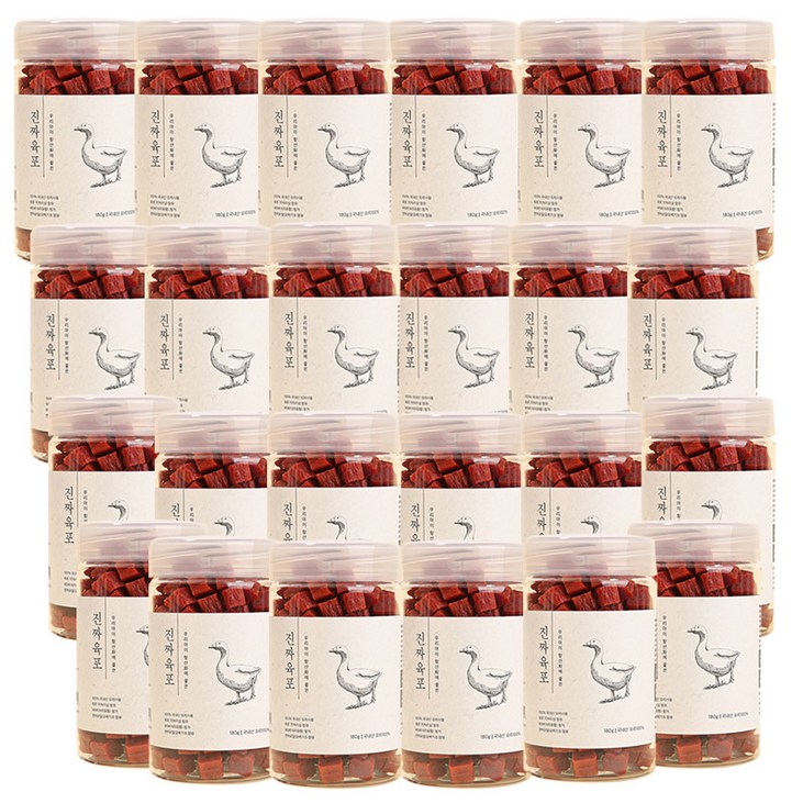 펫프렌즈 진짜육포 오리고기 180g x24개 애견간식 강아지간식