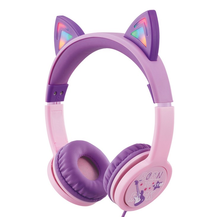 엑토 LED 캣츠 어린이 청력보호 헤드폰, 핑크, BKS-80