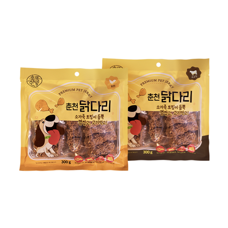 똑똑한입 춘천닭다리 치킨 300g, 소고기