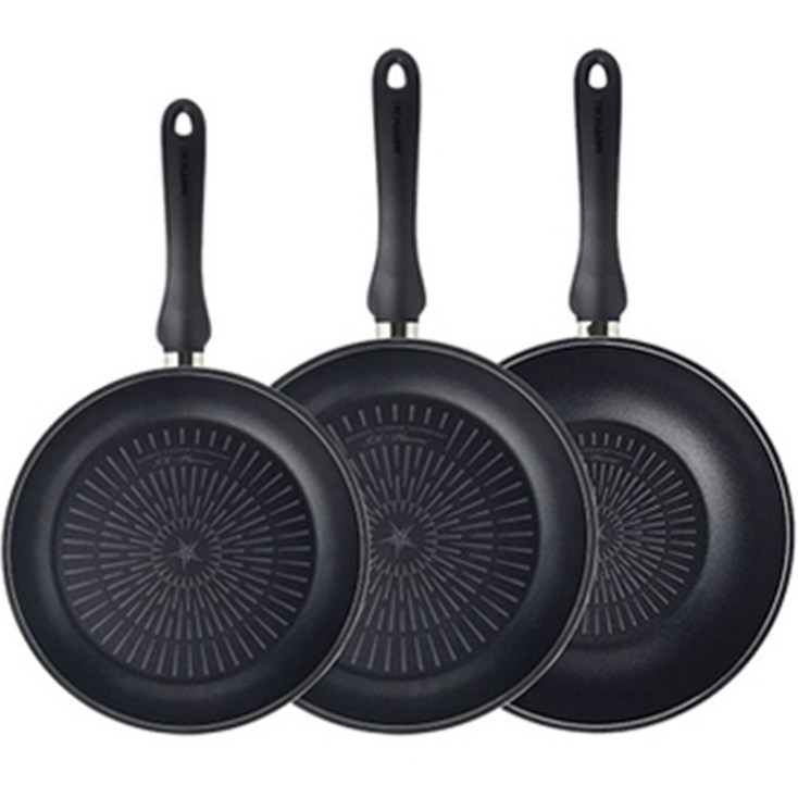 해피콜 인덕션 IH 플라즈마 티타늄 프라이팬 3종 세트
