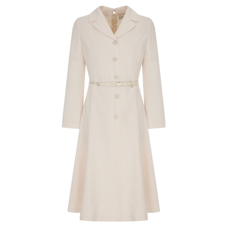 라인어디션 쥬얼버튼 플레어 원피스