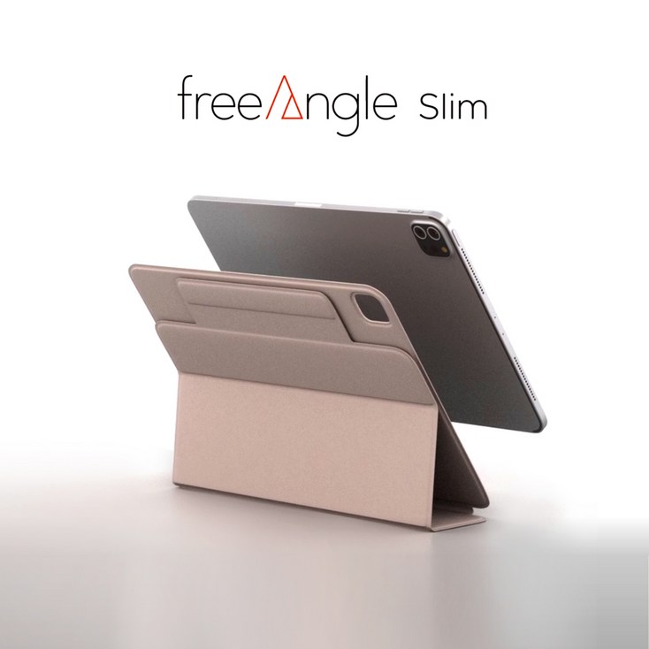 모키보 프리앵글 SLIM 스탠드 커버 펜슬수납 케이스, 아이패드 각도 조절의 자유, 블랙