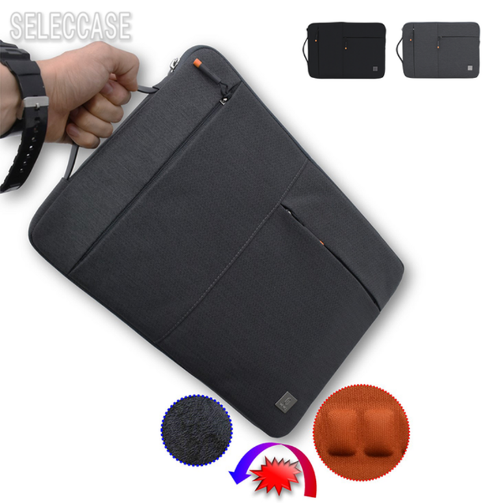 노트북 파우치 갤럭시북4프로 360 LG그램 맥북 가방, 블랙, 1개