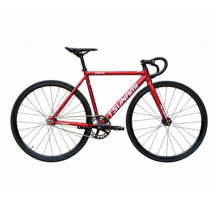 쓰나미 픽시 SNM100 앞뒤브레이크 기본장착 중학생 입문용 완차 7.5kg 국내조립출고, 1개, 58cm, 레드화이트