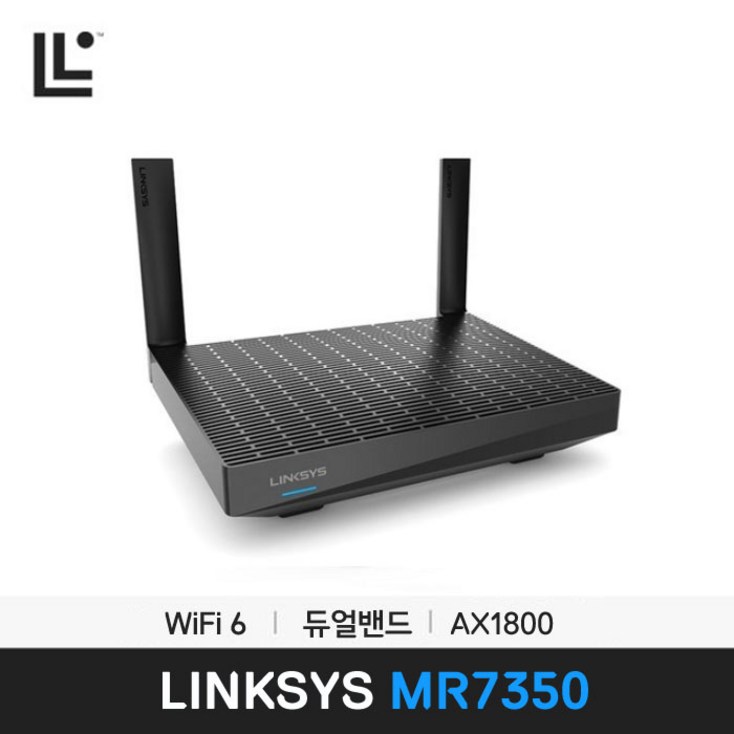 링크시스 듀얼밴드 AX1800 와이파이 6 무선 공유기 라우터 기가비트 MR7350