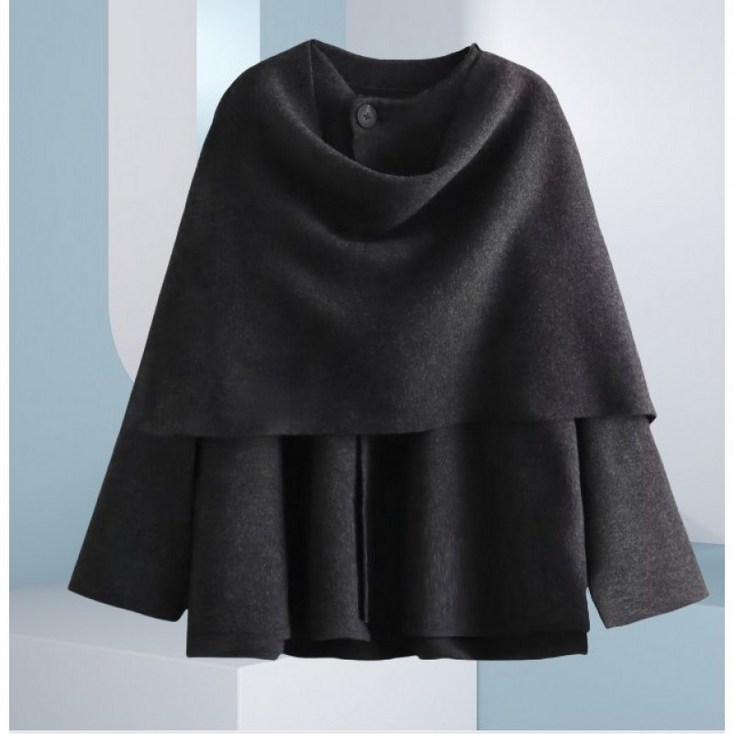 케이프 크롭 코트 자켓 ZSX58