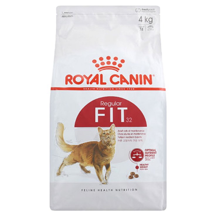 로얄캐닌 피트 어덜트 고양이 사료, 닭, 4kg, 1개 20230420